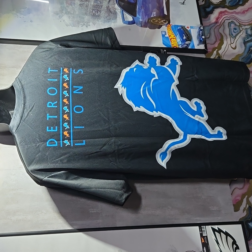 M Detroit Lions Custom Sublimated NFL Football Game Day Fan Jersey - Picture 7 of 8